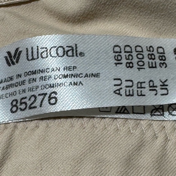 Wacoal Awareness Full Figure Seamless Wire Free Bra Sand 38D - Picture 10 of 10